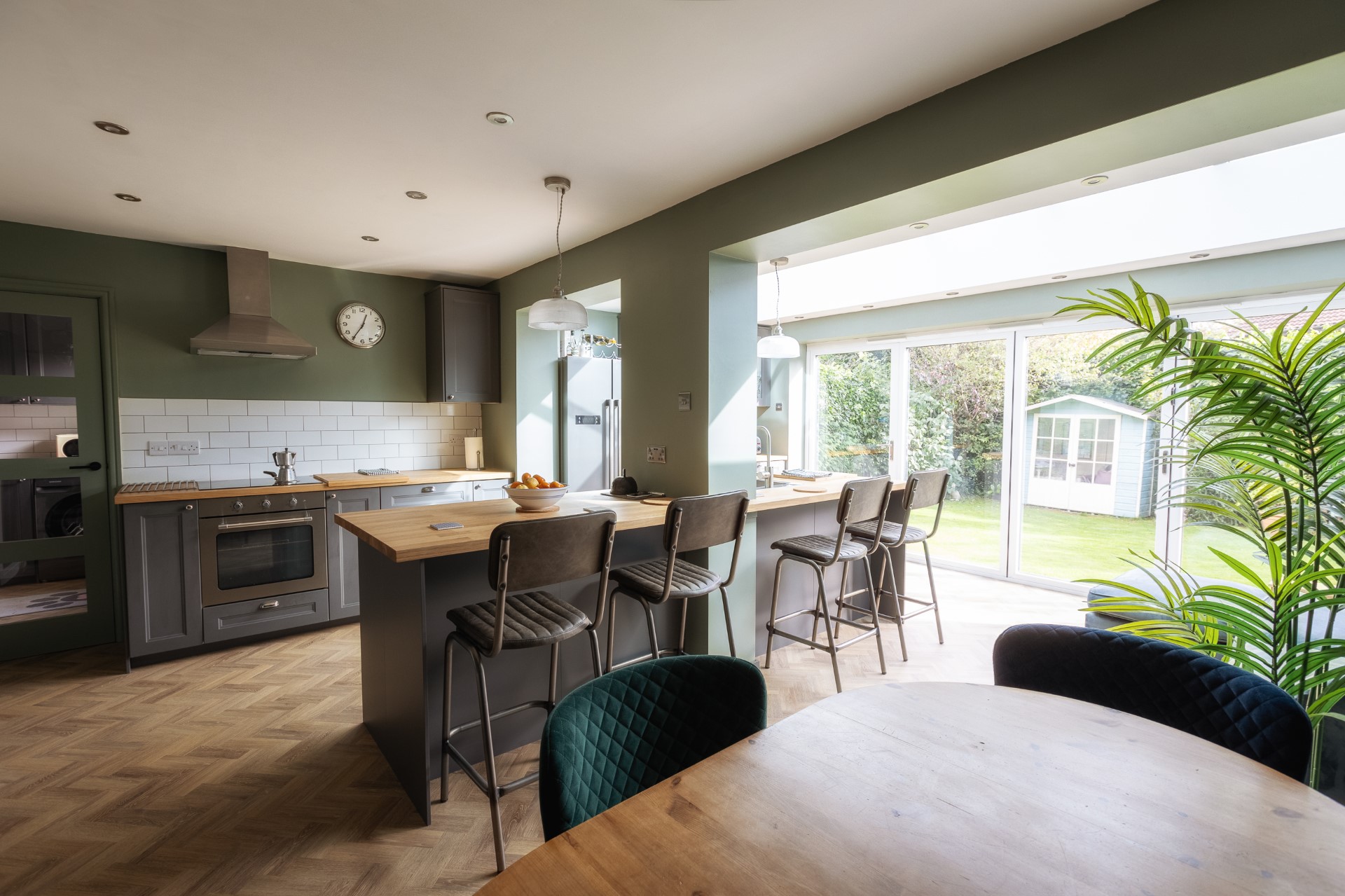 Open-plan kitchen, dining and living space in the Sunderland extension
