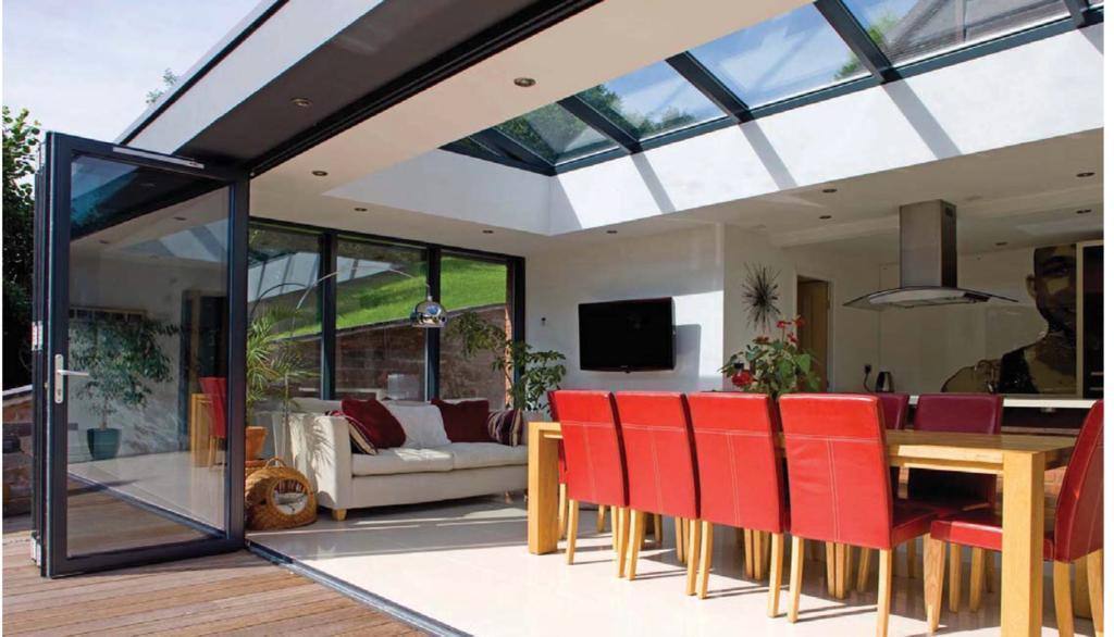 Modern orangery with anthracite frames