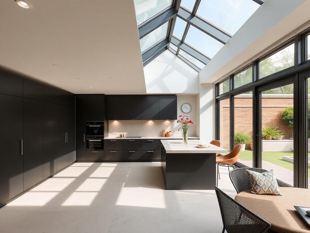 Orangery style kitchen interior